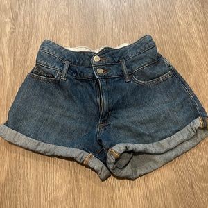 High waisted elastic Banana Republic cuffed shorts